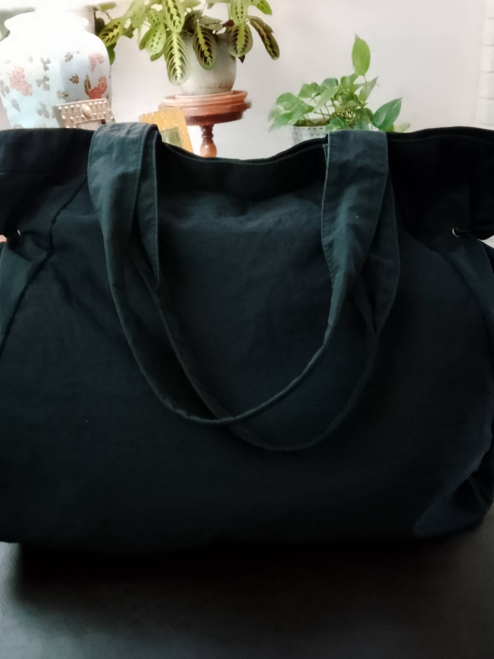 Ododos Everyday Black Nylon Tote - Minimalist Carryall